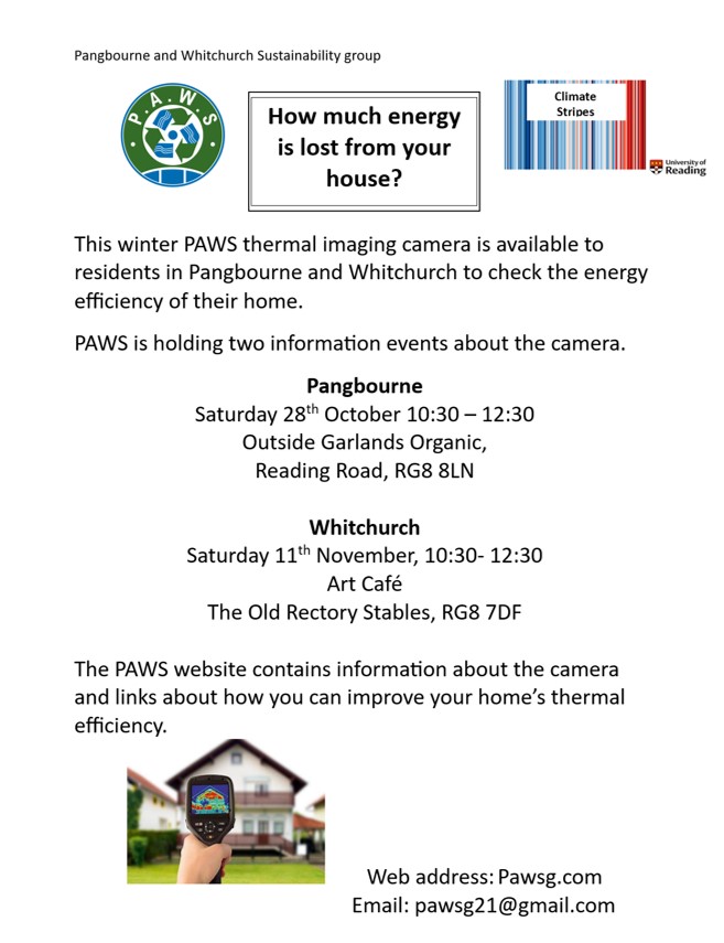 How much energy is lost from your house? – PAWS thermal imaging camera